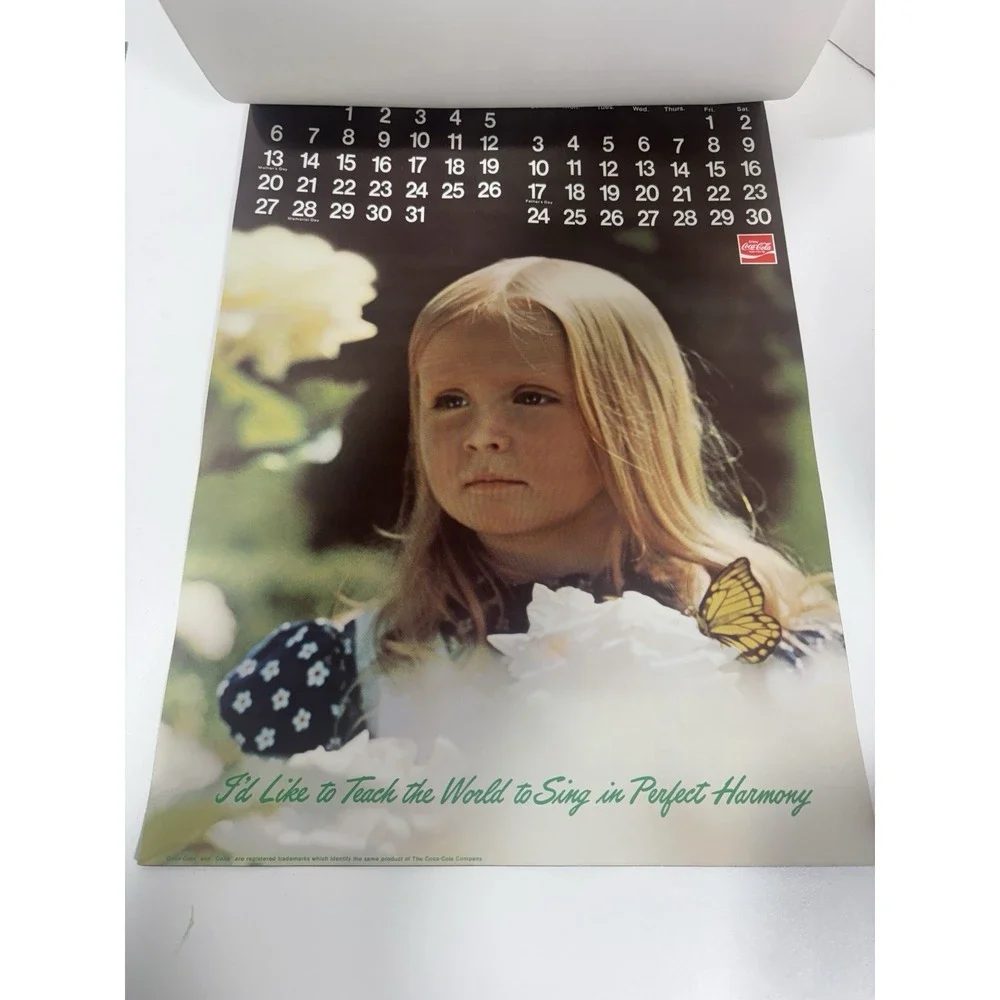 1973 +‎ 1980 Coca Cola Coke Advertising Calendar Bird Vintage Original Rare